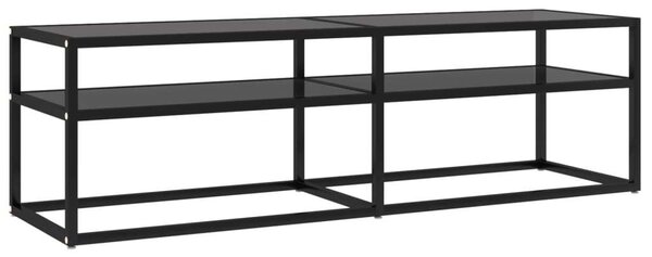 VidaXL Fekete Üveg TV-Szekrény - 140cm
