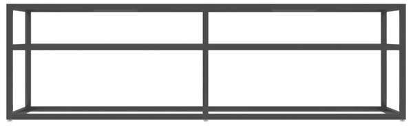 VidaXL Fekete Üveg TV-Szekrény - 140cm