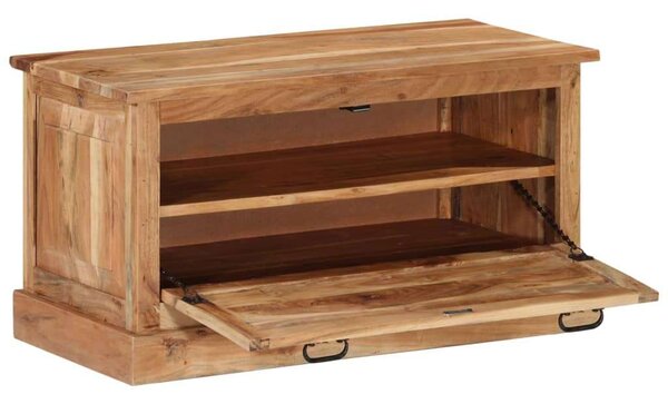 VidaXL tömör akácfa cipőtároló pad 85 x 40 x 45 cm