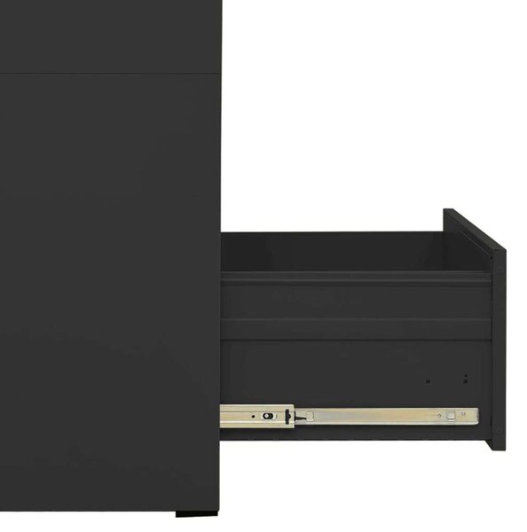 VidaXL Acél Irattartó Szekrény - 3 Fiók - 46x62x102,5cm