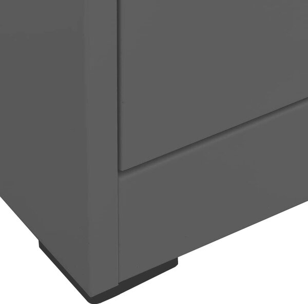 VidaXL Acél Irattartó Szekrény - 3 Fiók - 46x62x102,5cm