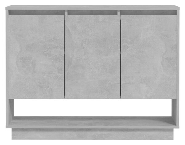 VidaXL betonszürke forgácslap tálalószekrény 97 x 31 x 75 cm