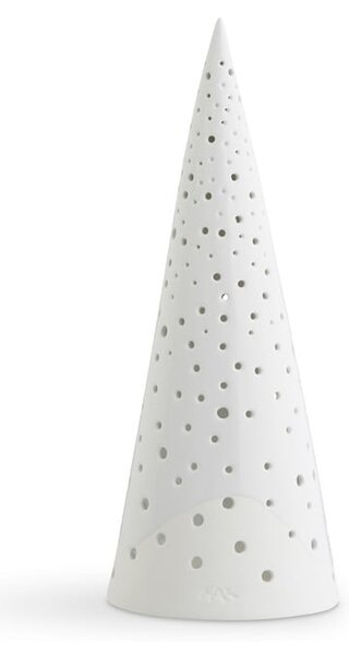 Nobili fehér csontporcelán karácsonyi gyertyatartó, magasság 30 cm - Kähler Design