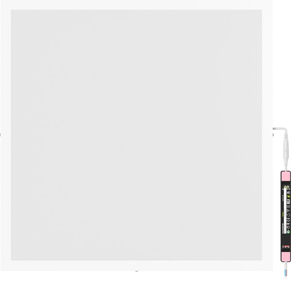 Mexen Brill-S, mennyezeti LED panel 60×60 cm, 48 W, semleges fehér 4000K, L206-060-060-4840-20