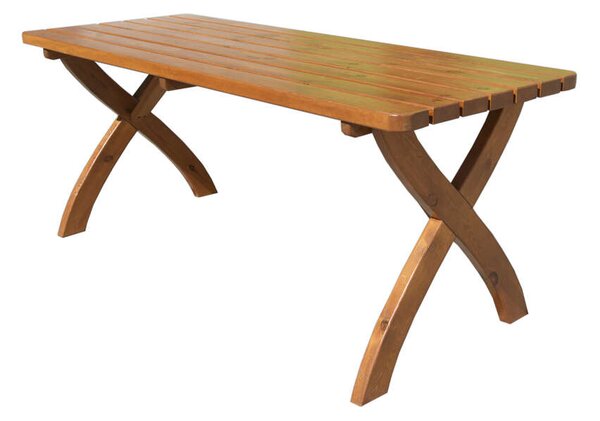 ROJAPLAST STRONG MASIV Kerti Asztal - Fenyőfa - 160 cm