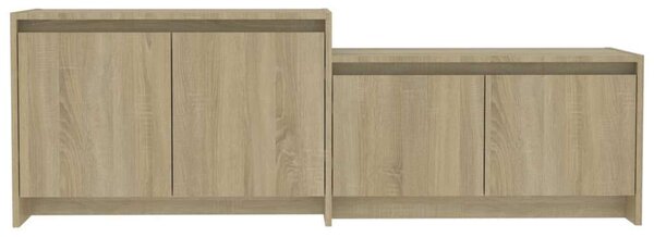 VidaXL sonoma-tölgyszínű forgácslap TV-szekrény 146,5 x 35 x 50 cm