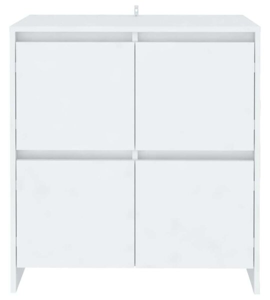 VidaXL 2 db fehér forgácslap tálalószekrény 70 x 41 x 75 cm
