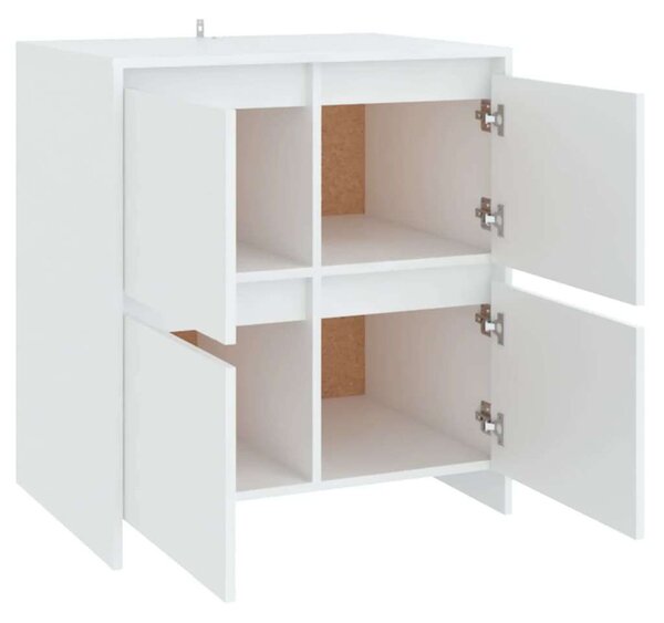 VidaXL 2 db fehér forgácslap tálalószekrény 70 x 41 x 75 cm