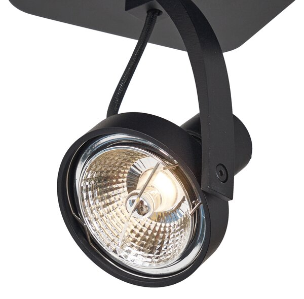 Design mennyezeti spotlámpa fekete GU10 70mm forgatható és dőnthető - Vo