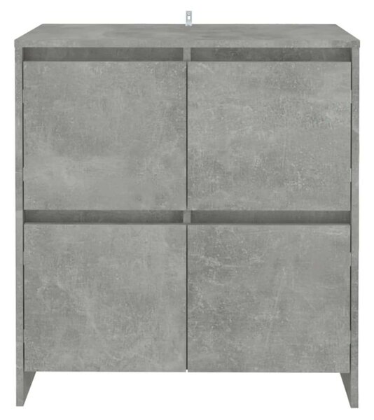 VidaXL 2 db betonszürke forgácslap tálalószekrény 70 x 41 x 75 cm