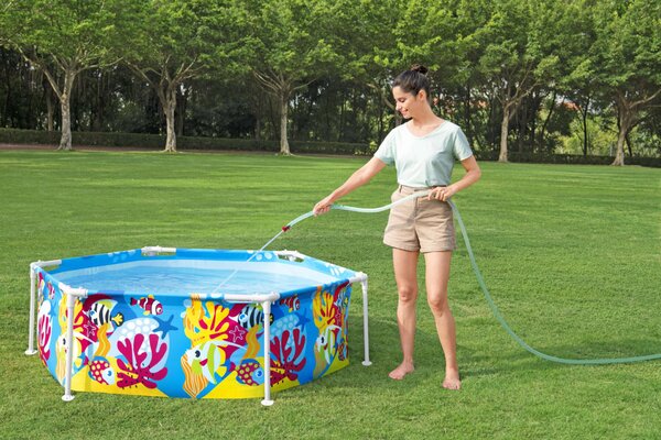 Bestway Steel Pro 183x51cm gyerek Medence UV szűrős napernyővel (SME126)