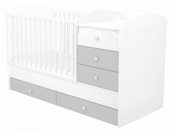 Timba Erik Maxi Kombi Gyermekágy - 5 Fiókos
