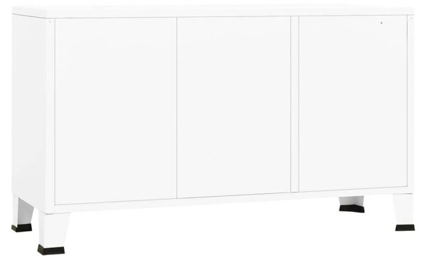 VidaXL Fehér Fém Tálalószekrény - 105x35x62 cm