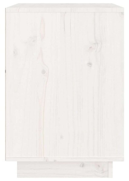 VidaXL Fehér Fenyőfa Éjjeliszekrény (2 db) - 40x35x50 cm