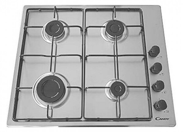 Candy CHW6LBX Beépíthető gáz főzőlap, 59.5 cm, 4 főzőzóna, Mechanikus vezérlés
