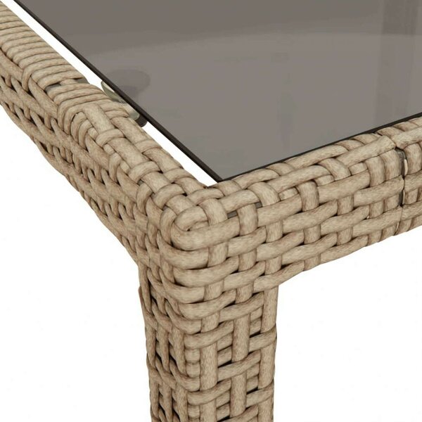 VidaXL Polyrattan Kerti Asztal - 190x90 cm