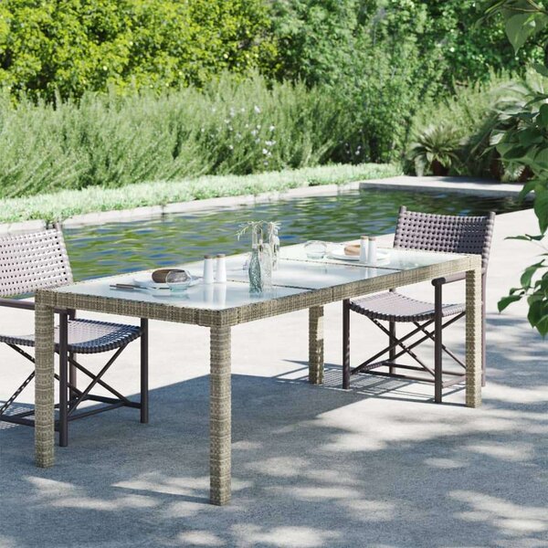 VidaXL Polyrattan Kerti Asztal - 190x90 cm