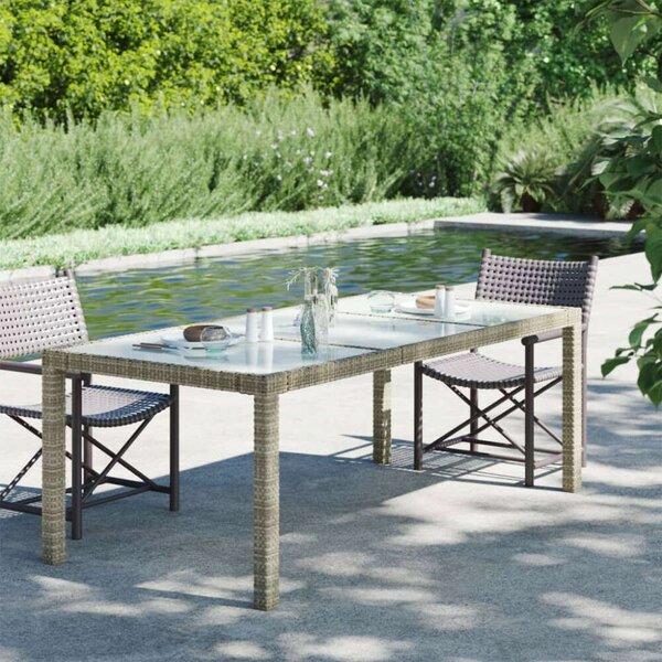 VidaXL Polyrattan Kerti Asztal - 190x90 cm