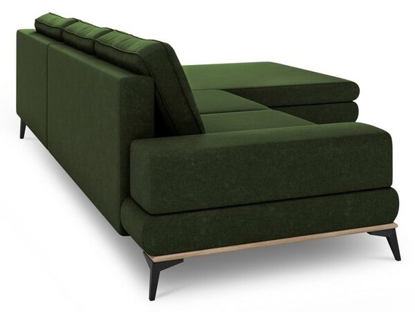 Planet üvegzöld kinyitható sarokkanapé, jobb oldali - Windsor & Co Sofas