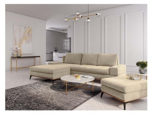 Planet bézs kinyitható sarokkanapé, bal oldali - Windsor & Co Sofas