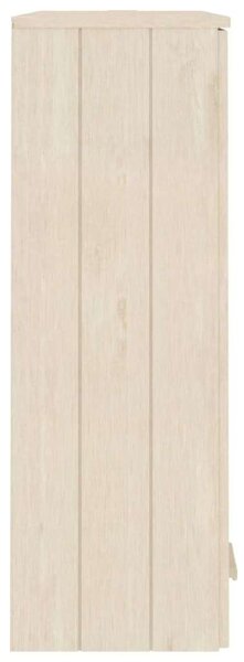 Vidaxl Hamar Üveges Vitrin - Fenyőfa - 85x35x100 cm