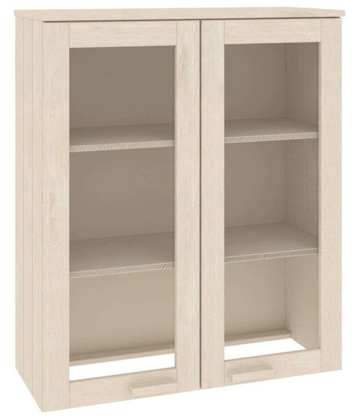 Vidaxl Hamar Üveges Vitrin - Fenyőfa - 85x35x100 cm