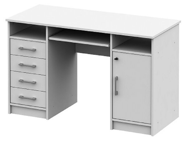 KONDELA PC asztal, fehér, B9 NEW