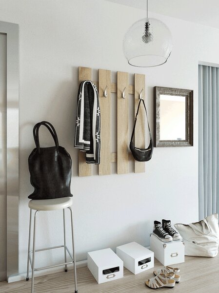 KONDELA Fogaspanel, sonoma tölgyfa, KORADO NEW KV11