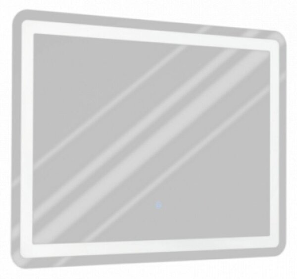 Fürdőszobai tükör szabályozható LED világítással 24 W, hideg-melegfehér, ezüstszínű (Buenavista)