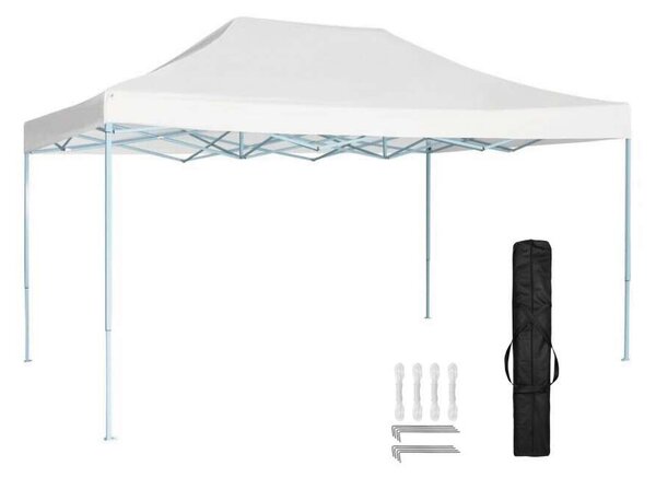 BipiLine Összecsukható Kerti Pavilon - 3x4,25m - Fehér
