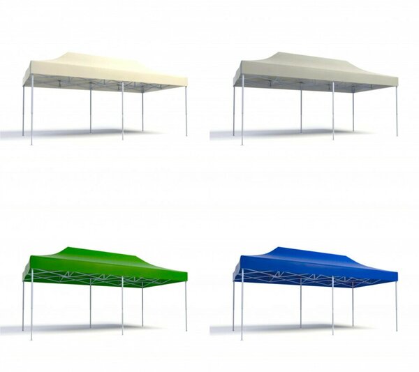 BipiLine Összecsukható Kerti Pavilon - 3x5,7m - Szürke