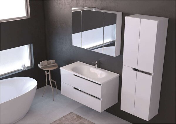 Modern Fali Fürdőszobabútor Szekrény - 50x150x33 cm
