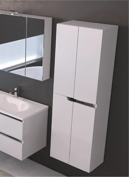 Modern Fali Fürdőszobabútor Szekrény - 50x150x33 cm