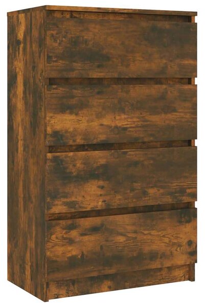 VidaXL Komód - Füstös Tölgy - 4 Fiók - 60x35x98,5cm