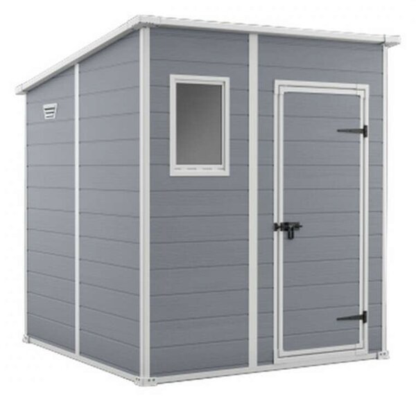 KETER MANOR PENT 6x6 MŰANYAG SZERSZÁMOS HÁZ - Szürke