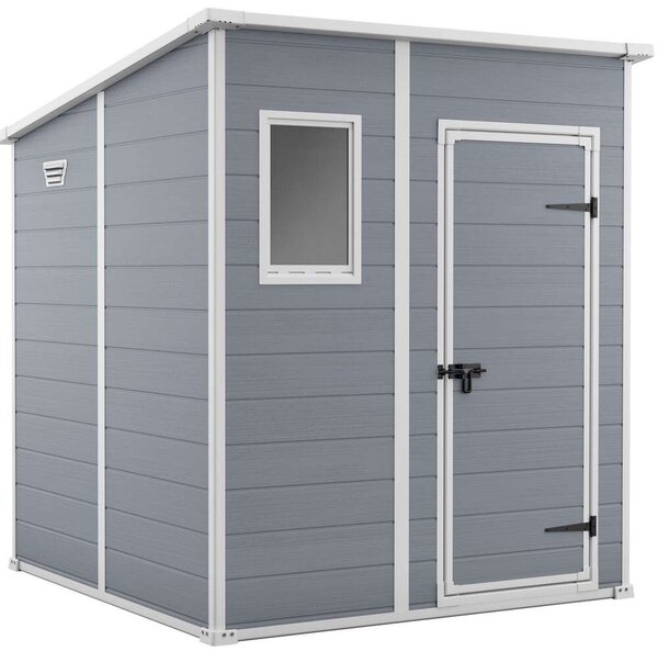 KETER MANOR PENT 6x6 MŰANYAG SZERSZÁMOS HÁZ - Szürke