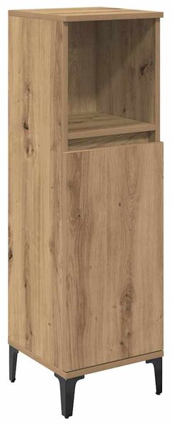 Fürdőszoba bútor szett polcokkal 3 pcs Artisan tölgy Faanyag