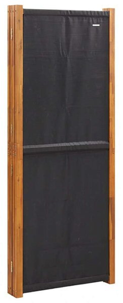 VidaXL 4 Paneles Paraván - 280x180 cm - Fekete