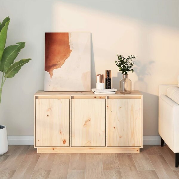 VidaXL Fenyőfa Tálalószekrény - 111x34x60 cm
