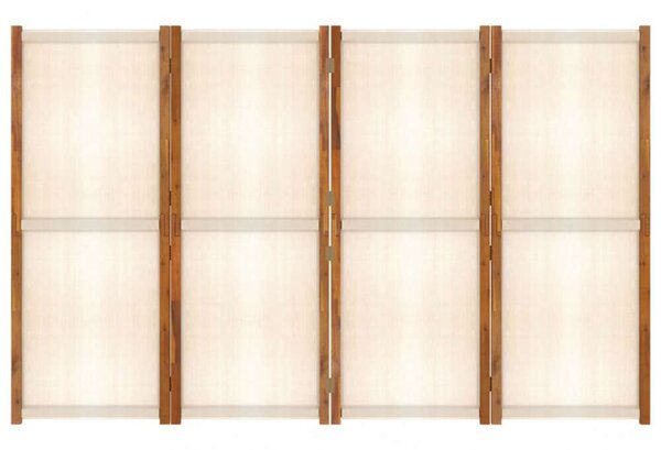 VidaXL Fa Térelválasztó - 4 Panel - 280x180 cm