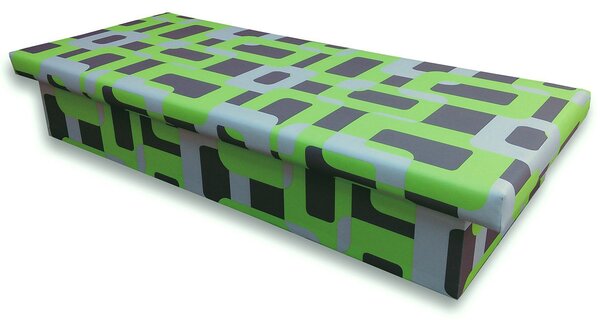 Egyszemélyes ágy (dívány) 90 cm Janae 10 (Gusto 5A zöld). 793090