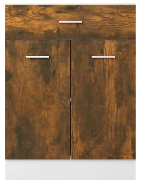 VidaXL Füstös Tölgy Konyhaszekrény - Alsó Szekrény - 60x46x81,5cm