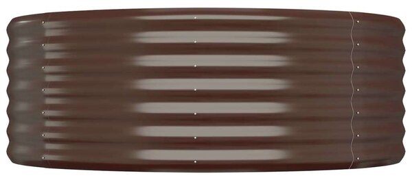 VidaXL Ovális Kerti Magaságyás - Barna - 507x100x36 cm