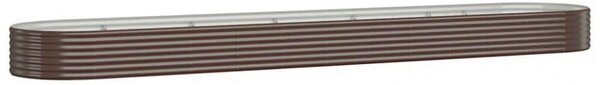 VidaXL Ovális Kerti Magaságyás - Barna - 507x100x36 cm