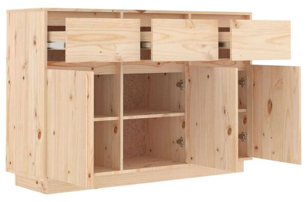 VidaXL tömör fenyőfa tálalószekrény 111 x 36 x 75 cm