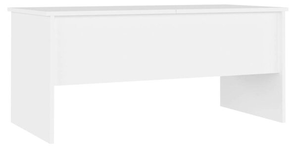 Emelhető Dohányzóasztal - Fehér - 102x50,5x46,5 cm