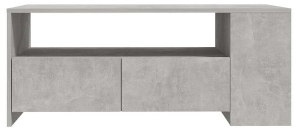 VidaXL Dohányzóasztal - Betonszürke - 102x55x42 cm