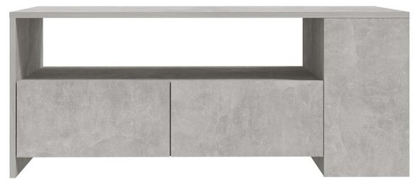 VidaXL Dohányzóasztal - Betonszürke - 102x55x42 cm