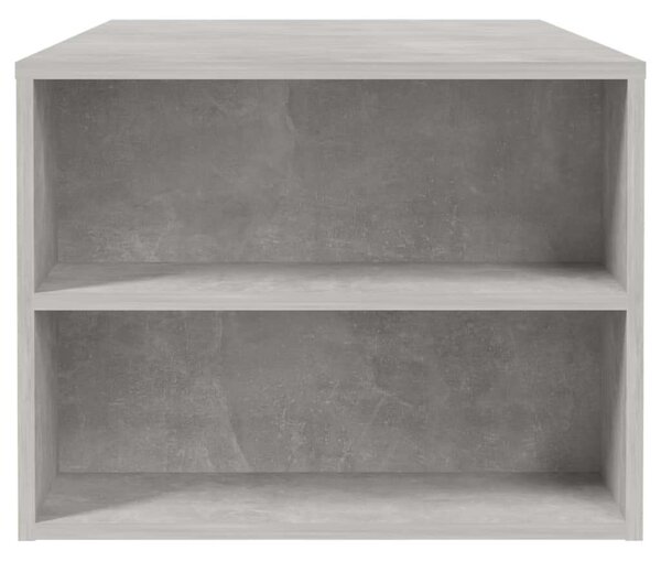 VidaXL Dohányzóasztal - Betonszürke - 102x55x42 cm