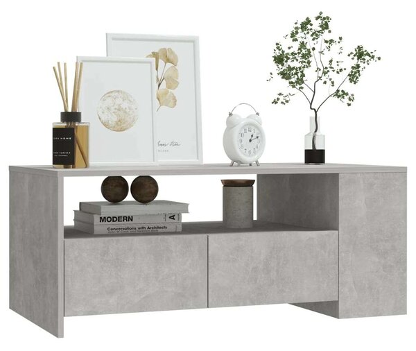 VidaXL Dohányzóasztal - Betonszürke - 102x55x42 cm